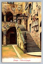 Postcard Italy Florence Firenze Cortile del Bargello Palace Unposted L763