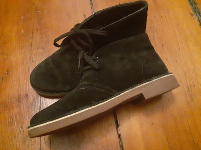 clarks desert boots black suede