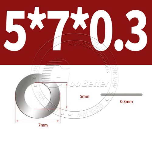 Shim Washers 0.1/0.2/0.3/0.5mm Thick DIN 988 High Quality 304 Stainless Steels - Picture 215 of 239