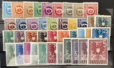 AUSTRIA 1945 - Post Horn, Renner Government - 2 Complete Sets - MNH