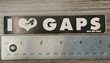 I   GAPS Skateboard Sticker XXX SK8 MAG Vintage Rare