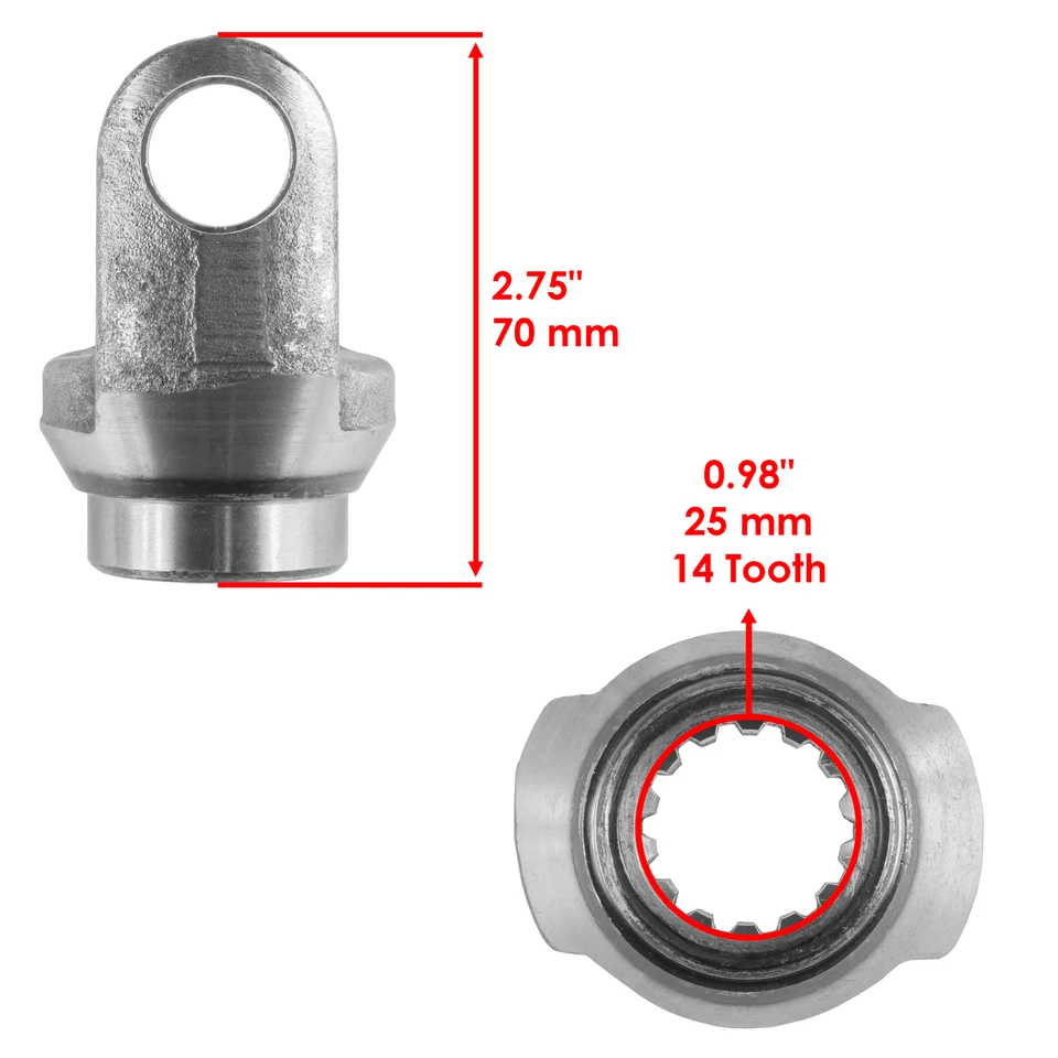 Yugo de eje de transmisión medio delantero para Yamaha Big Bear 350 YFM350FW 4x4 1987-1997 Foto 2 de 4