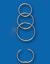 Sleeper Earrings Hinged Sleeper Yellow Gold Sleeper earrings 13mm 14mm 16mm