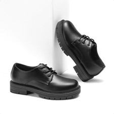 Kids Boys Girls Dress Shoes School Uniform Shoes Round Toe Formal Oxford Shoes