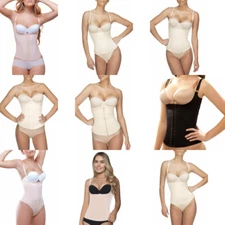 Fajas Vedette From Colombia Slimming Control Bodysuits in Latex and Powernet