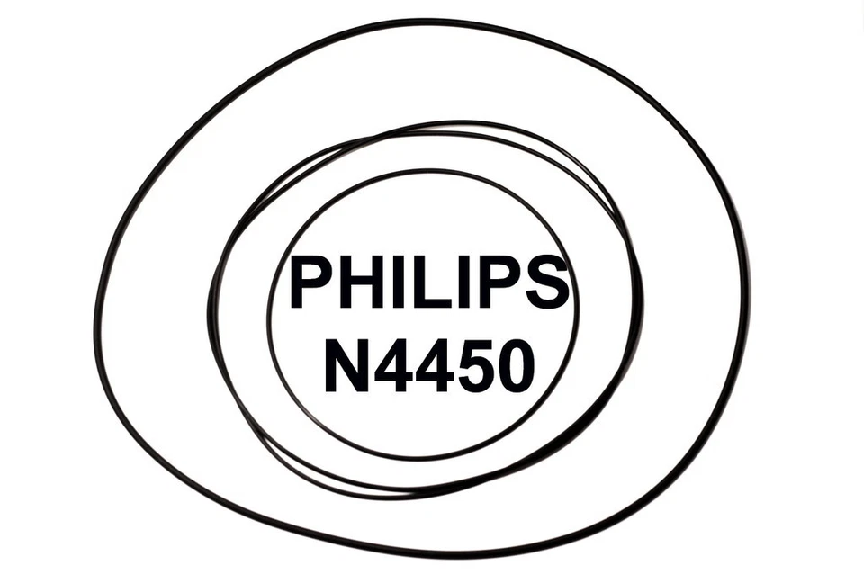 COURROIES SET PHILIPS N 4450 MAGNETOPHONE A BANDE EXTRA FORT NEUF FABRIQUE N4450
