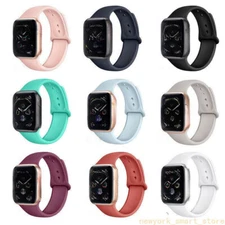 Sport Soft Silicone Band Strap For Apple Watch Series 10 9 8 7 6 5 4 3 2 42/46mm