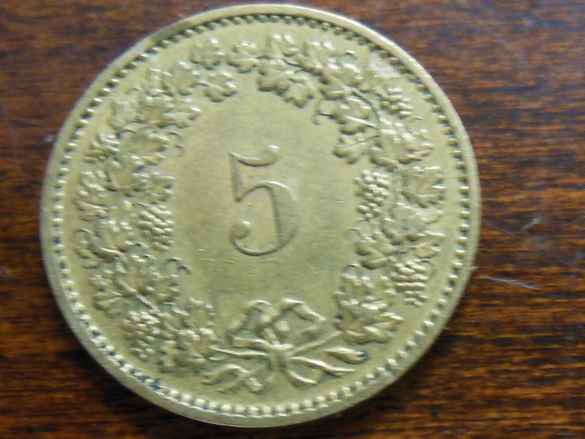 1982-B Five Rappen Swiss Coin | eBay