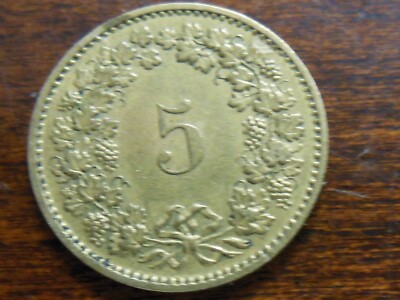 1982-B Five Rappen Swiss Coin | eBay