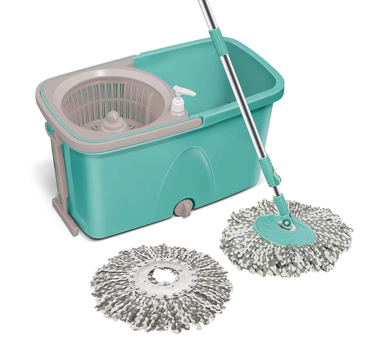 Spotzero by Milton Classic 360 Degree Cleaning Spin Mop with Easy Wheels 2 Refi