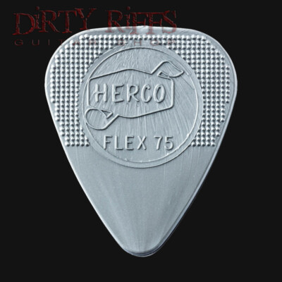 Dunlop Herco Silver Flex 75 Gitarren-Plektren Gitarrenplektren 1, 2, 3, 4, 5, 6, 12, 24, 36
