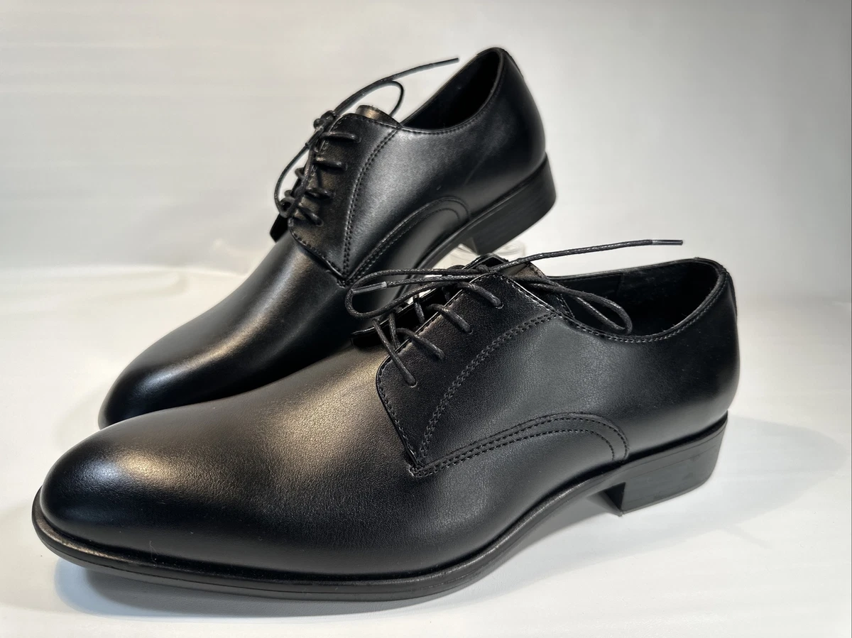 Nordstrom Rack Men's Black Leather Ortholite Dress Shoes Size 11 NEW