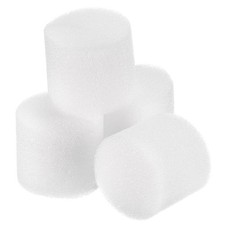 100pcs Hydroponic Sponges, 1.26" Growing Media Cylindrical Sponges White 0.11 per sponge