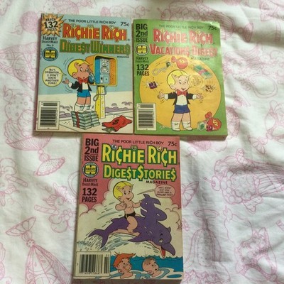RICHIE RICH DIGEST STORIES Lot Of 3