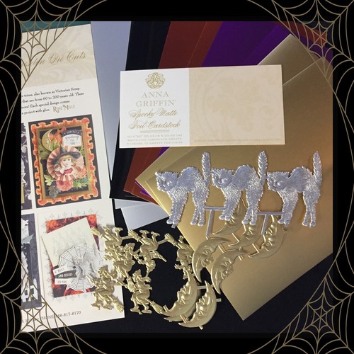 Anna Griffin HALLOWEEN DRESDEN and SPOOKY MATTE CARDSTOCK  👻 BOO!