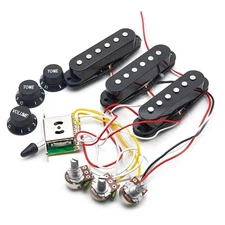 Electric Guitar Wiring Harness Prewired 5-Way Switch 2T1V Pickups Kit for ST m