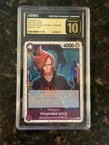 Vinsmoke Ichiji (Full Art) graded CGC 10 for sale on eBay