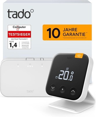 tado wireless Smartes Thermostat X | Starter Kit mit Raumthermostat und Bridge X
