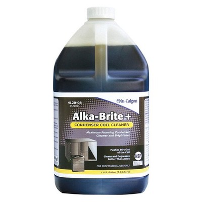 NU-CALGON 1ANJ5 PK 4 Coil Cleaner, 1 gal, Jug, Brown 1ANJ5