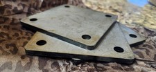 4" x 4" Steel Plate with holes 1/4" Thick 3 PCS A36 Hot Rolled Steel