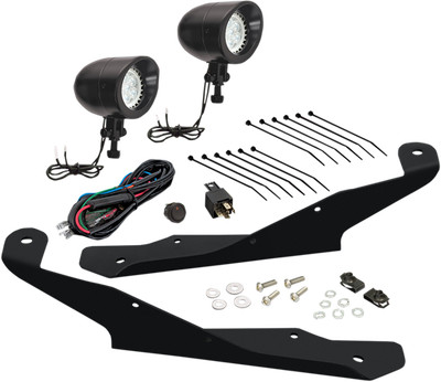 Show Chrome 41-401BK Mini LED Driving Light Kit 2019-2024 Can-Am Ryker 600 900