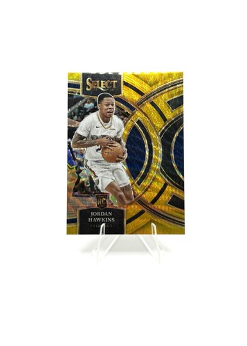 2023 Select Jordan Hawkins Rookie Gold Wave /10 Premier Level #124 (RC) Pelicans - Picture 2 of 4