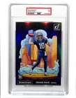 2024 Donruss Drake Maye Oversized Silver Prizm Downtown RC Rookie #13 PSA 7