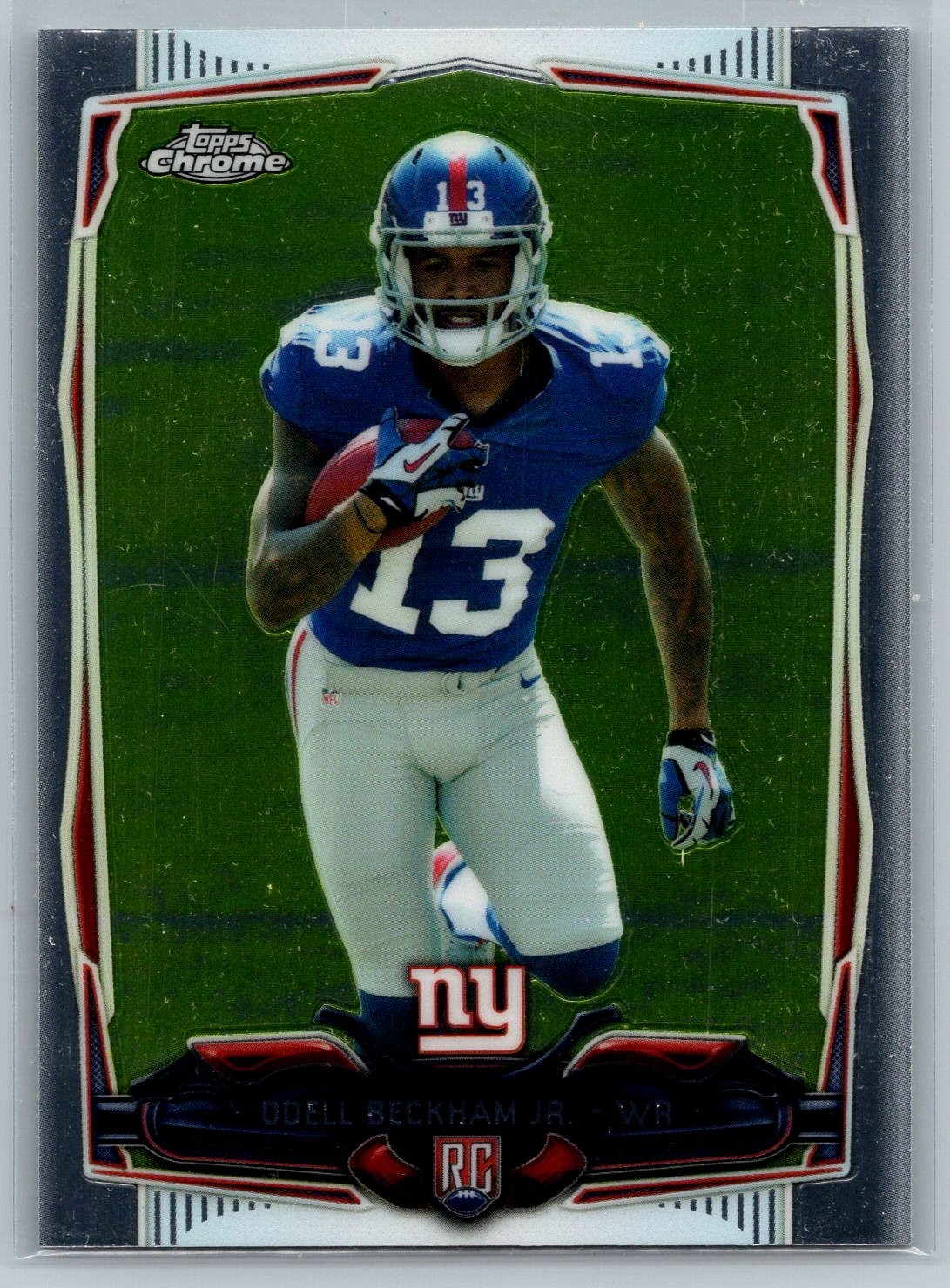 2014 Topps Chrome Refractor Odell Beckham Jr RC #117 - New York Giants