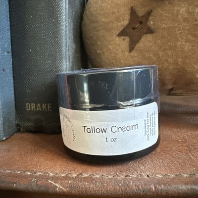 Handmade Tallow Cream 100% Grass Fed Beef Tallow (Unscented)