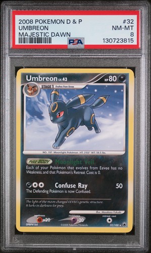 Umbreon graded PSA 8 for sale on eBay