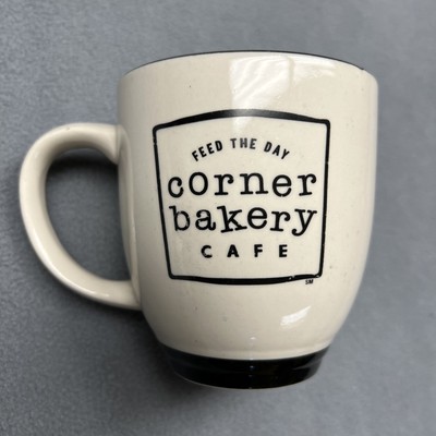 Corner Bakery Cafe Feed The Day Tea/Coffee Mug Cup Cream Color Cozy Coffee