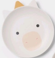 Two 2 Pillowfort UNICORN Stackable Melamine 7.9" Novelty Plates