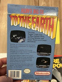 To the Earth (Nintendo NES, 1989) Complete CIB w/ Poster & Inserts Tested Works