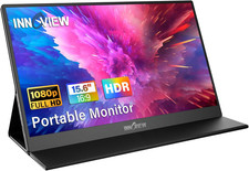 15.6" FHD Portable Monitor with HDMI/USB-C for Laptops, Consoles  Devices