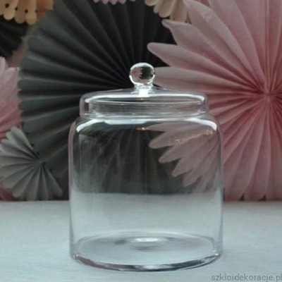 Große Glasdose Bonbonkekse Pasta Plätzchen Vorratsdose süß mit Deckel 30 cm