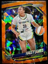 2025 Panini WNBA Prizm - Haley Jones #43 - Orange Cracked Ice Prizm