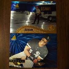 Bo Jackson NAVY #208 & Frank Thomas 1 1994-1995 Pinnacle TROPHY MUSEUM MLB Cards