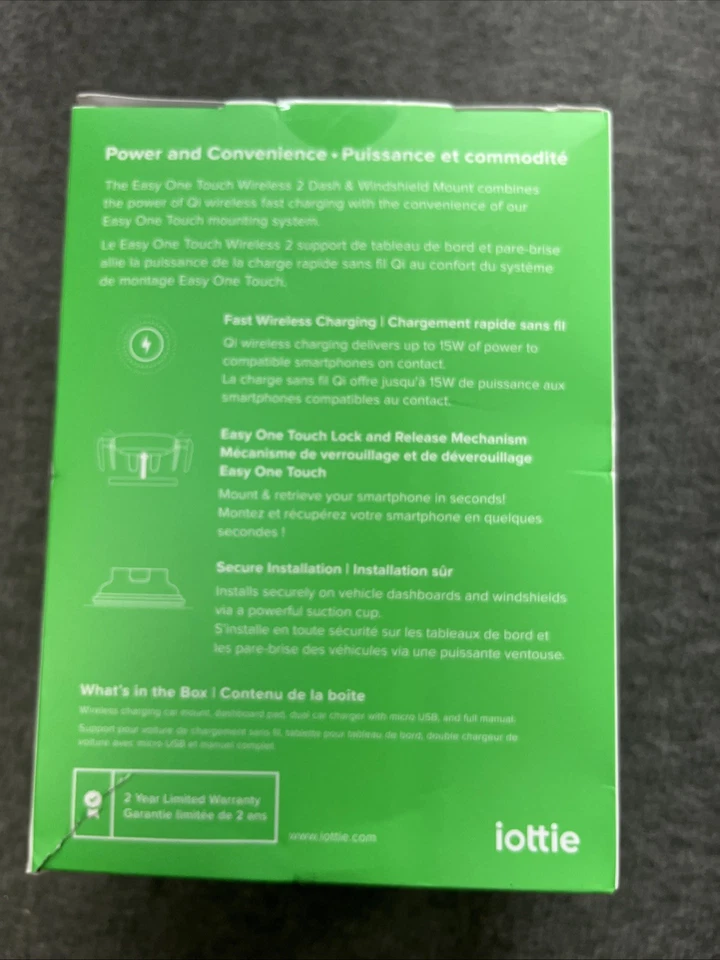 Soporte de coche de carga inalámbrica iOttie Easy One Touch para tablero y parabrisas Foto 2 de 3