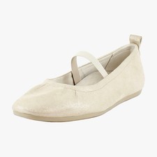 Vionic Colette Womens Flats Gold Leather