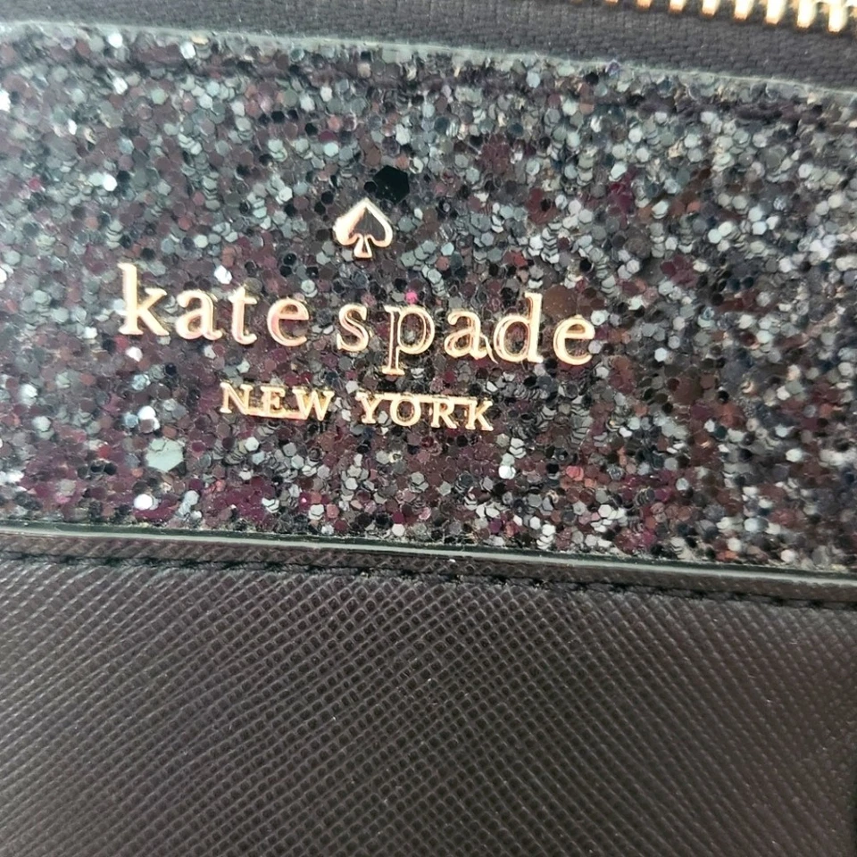 Bolso de Mano Kate Spade Mujer Negro Brillante Doble Correa Foto 2 de 4