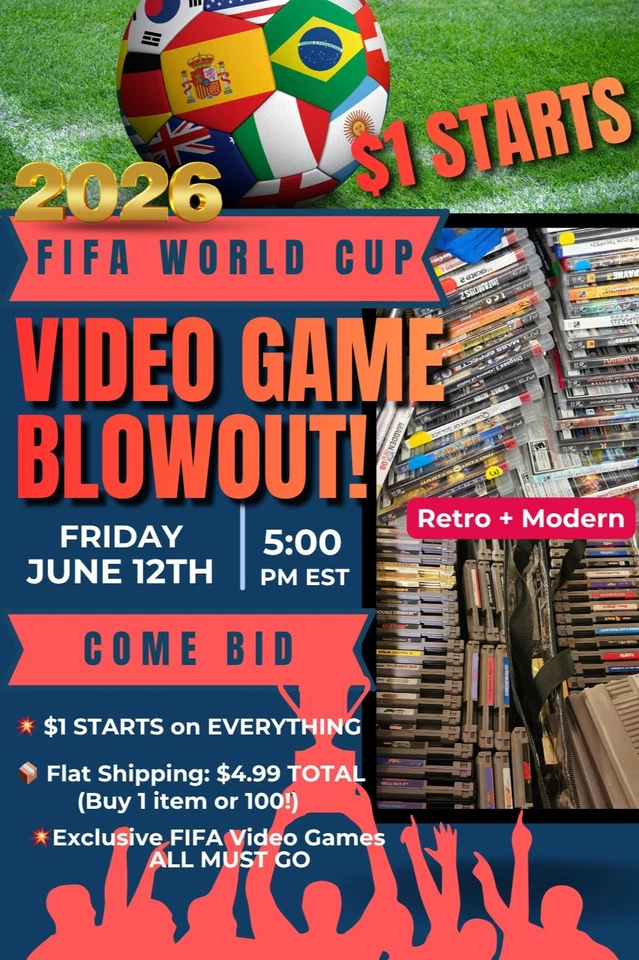 RETRO GAMES + MODERN🔥FRIDAY FIFA CUP Week PS5, XB1, X360, PS3, Switch +