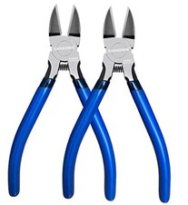 Wire Cutters 2 Pack, 6.5 inch, Flush Cutters Diagonal Cutters Side Cutters