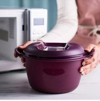 Tupperware Microwave Rice Cooker Purple Large NEW