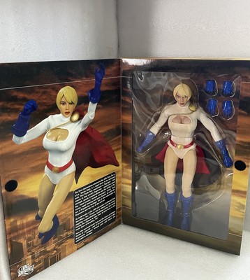Power Girl 13'' Deluxe Collector Action Figur DC Direkt Puppe mit Zubehör   