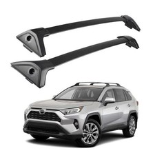 300LBS Roof Rack Cross Bars for with Side Rails, Aluminum Cargo 2019-2025 RAV4