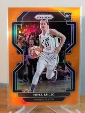 NINA MILIC 2022 Panini /49 Orange Prizm WNBA Basketball RC #25 Minnesota Lynx