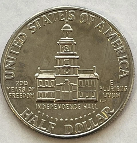 1976 Kennedy Clad Bicentennial Half Dollar Taken from a US Uncirculated Mint Set