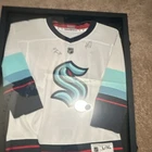 Seattle Kraken NHL Autographed Framed White Jersey