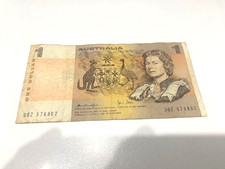 Australian Paper Decimal $1 Note Knight/Stone-Serial Number "DBZ"-Collectible