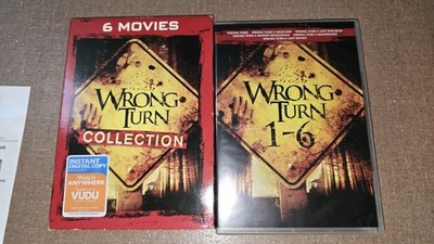 WRONG TURN 1-6 - Slipcover  (OOP DVD SET, 2017) - ALL 6 MOVIES ON 6 DISCS - 